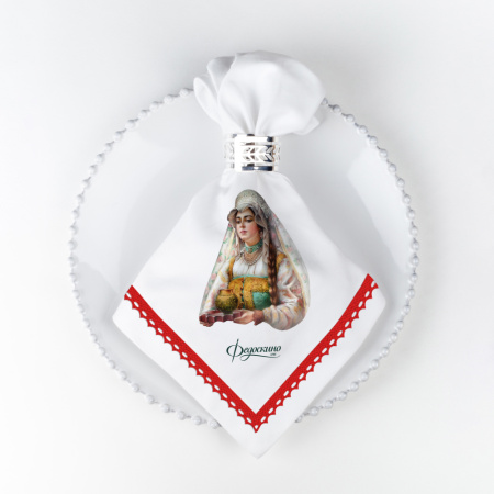 Набор салфеток столовых Повседневная Русь "Федоскино" 45х45